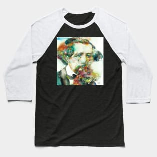 CHARLES DICKENS - watercolor portrait .3 Baseball T-Shirt